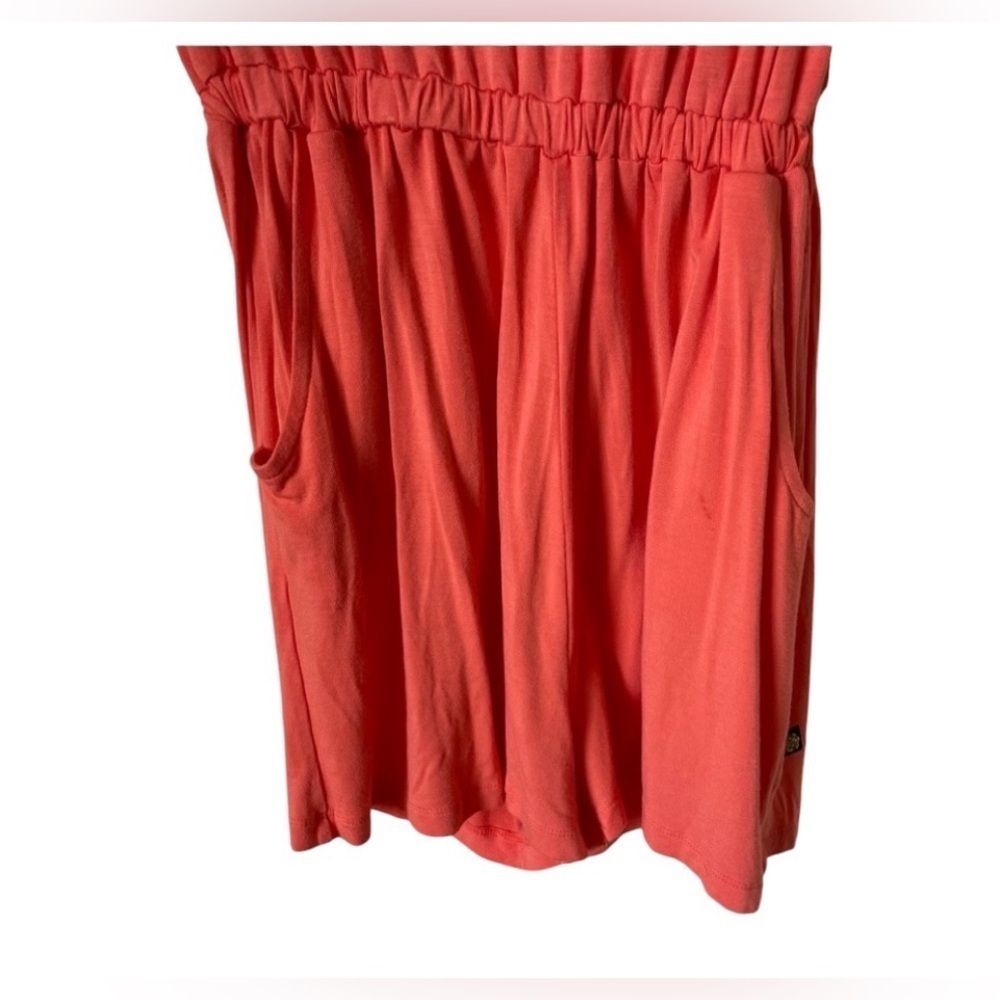 La Vie En Rose women's sleeveless romper with pockets size XS salmon orange - Picture 4 of 9